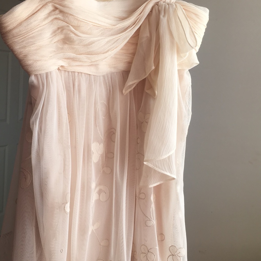BCBG max azria crepe lace dress